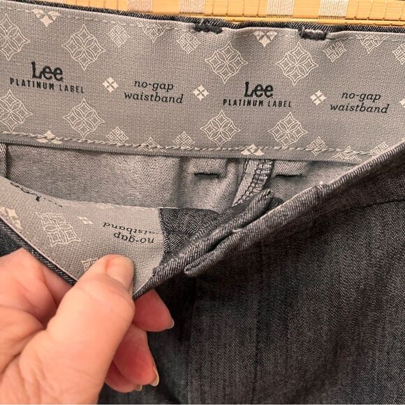 Lee Comfort No Gap Waistband Gray Womens Slacks 16L - Picture 6 of 10